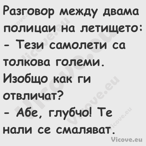 Разговор между&nbsp;двама полиц...