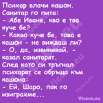 Психар влачи кашон. Санитар го ...